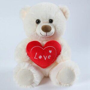 25CM Valentine's Day roses teddy bear animal plush toys Valentine's Day Gift